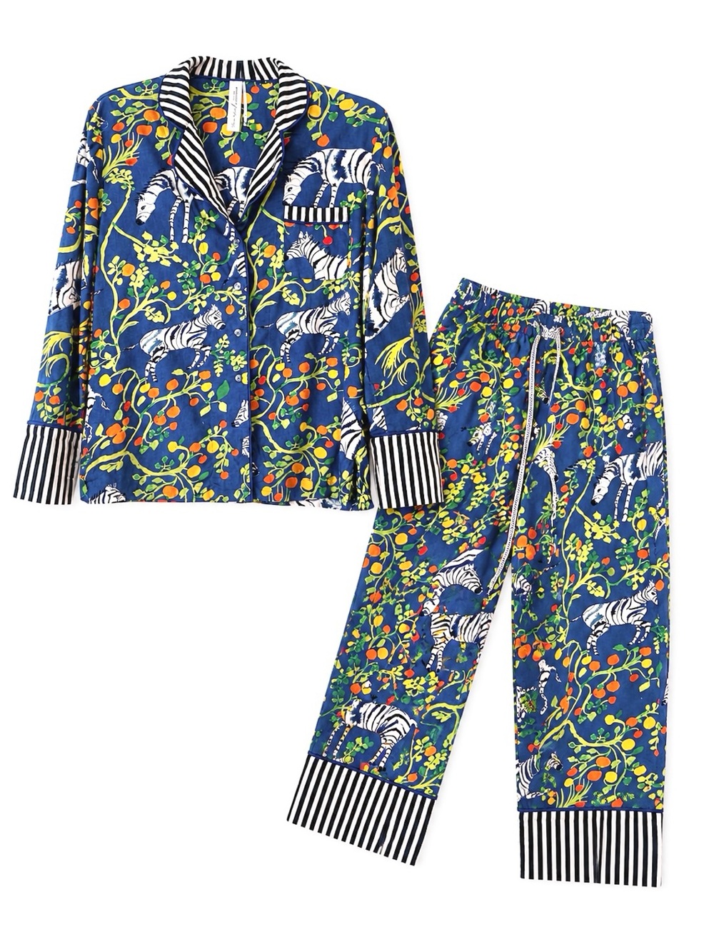 Olivia Wendel x Anthropologie Zebra Print Pajama Set Size S